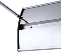Informatiebord Office Curved A6 zilver-1