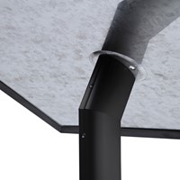 Menustandaard Office Design rechte hoeken A4 25mm zwart-1