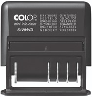 Woord-datumstempel Colop Printer Mini S 120/WD 12 teksten zwart-2