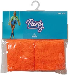 Polsband neon oranje (2st)
