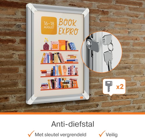 Kliklijst Nobo Premium Plus afsluitbaar A3-3