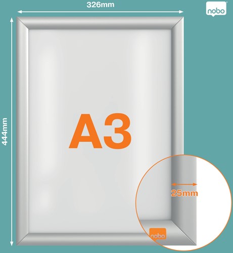 Kliklijst Nobo Essence A3 verstekhoek-2