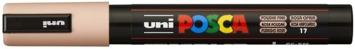 Paintmarker Uni POSCA PC5M medium poederig roze-2