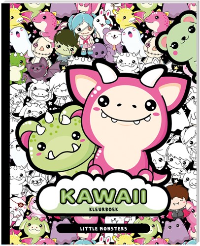 Kleurboek Kawaii Little Monsters