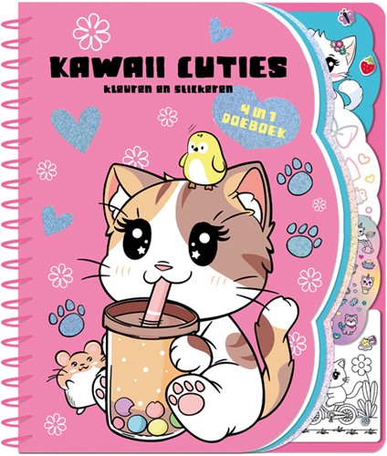 Doeboek Kawaii cuties 4 in 1
