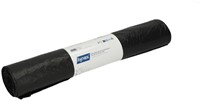 Afvalzak Hynex 60x80cm HDPE recycled T25 60L zwart rol à 25 stuks-2