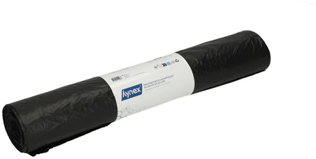 Afvalzak Hynex 60x80cm HDPE recycled T25 60L zwart rol à 25 stuks-2