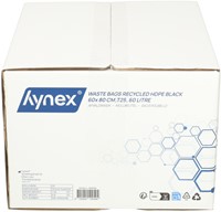 Afvalzak Hynex 60x80cm HDPE recycled T25 60L zwart rol à 25 stuks-5