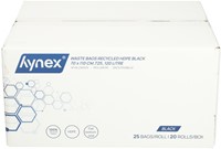 Afvalzak Hynex 70x110cm HDPE recycled T25 120L zwart rol à 25 stuks-3