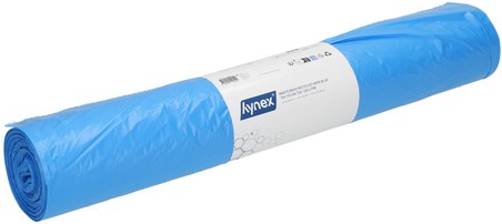 Afvalzak Hynex 70x110cm HDPE recycled T25 120L blauw rol à 25 stuks-2