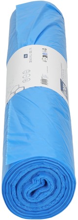 Afvalzak Hynex 70x110cm HDPE recycled T25 120L blauw rol à 25 stuks-3