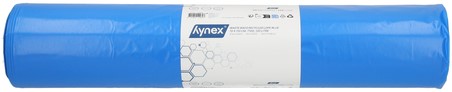 Afvalzak Hynex 70x110cm LDPE recycled T100 120L blauw rol à 20 stuks