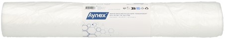 Afvalzak Hynex 63x70cm HDPE recycled T15 50L transparant rol à 50 stuks