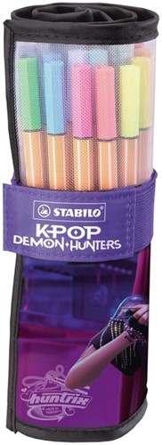Fineliner STABILO point 88 rollerset charm K-Pop assorti 25 stuks-2