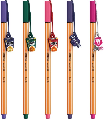 Fineliner STABILO point 88 charm K-Pop assorti blister à 3 stuks-2