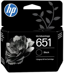 Inktcartridge HP C2P10A 651 zwart