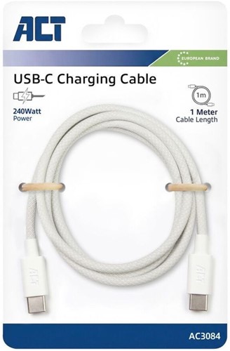 Kabel ACT 2.0 USB-C 240W 1 meter wit
