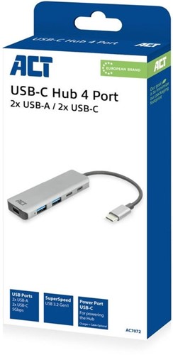 Hub ACT 3.0 USB-C 2x USB-A, 2x USB-C