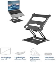 Laptopstandaard ACT inklapbaar traploos hoogte verstelbaar aluminium-3