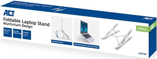 Laptopstandaard ACT inklapbaar 6 standen aluminium-2