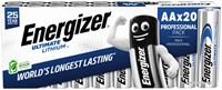 Batterij Energizer Ultimate Lithium 20x AA