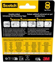 Montagetape Scotch universele dubbelzijdig geltape 3mx30mm transparant-3