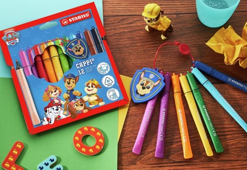 Viltstift STABILO Cappi + badge PAW Patrol 12st-3