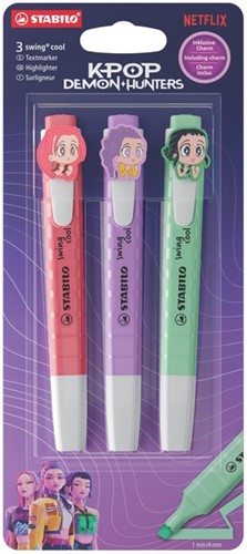 Markeerstift STABILO Swing cool K-Pop Demon Hunters BL V1 3st