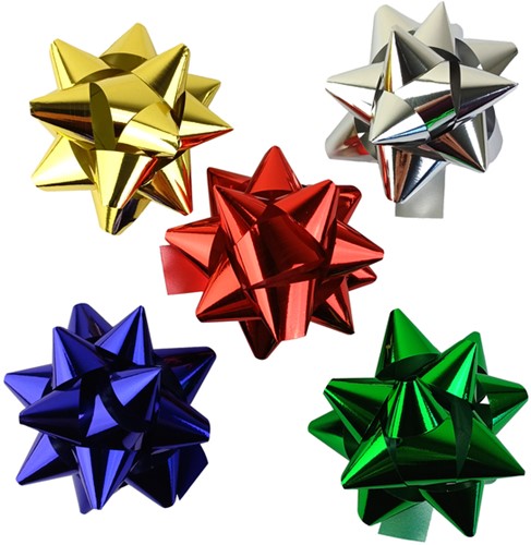 Rozetten Haza 75mm metallic assorti