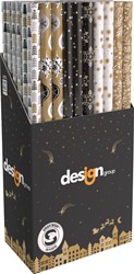 Inpakpapier Kerst Elegance 200x70cm assorti