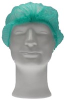 Haarnet CMT clip non-woven M 49cm PP groen 100 stuks-2