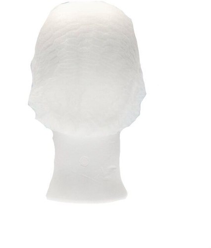 Haarnet CMT bouffant non-woven XL 58cm PP wit 100 stuks-3