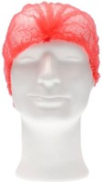Haarnet CMT clip non-woven M 49cm PP rood 100 stuks-2