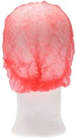 Haarnet CMT clip non-woven M 49cm PP rood 100 stuks-3