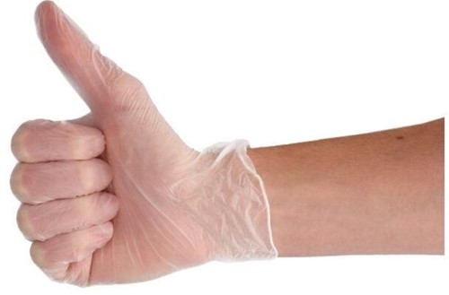 Handschoen CMT XL vinyl poedervrij wit 100 stuks-3