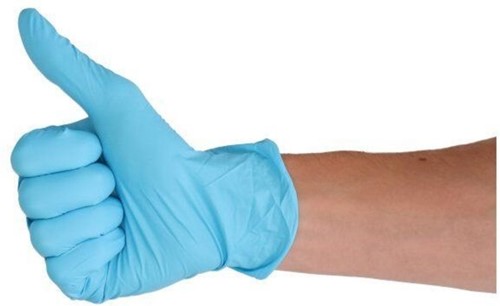 Handschoen CMT L soft nitril blauw 100 stuks-3