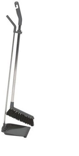 Stofblikset Vikan ErgoClean met veger  900mm grijs-3