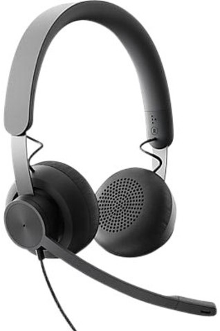 Headset Logitech Zone Wired zwart