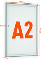 Kliklijst Durable aluminium A2 outdoor-2