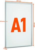 Kliklijst Durable aluminium A1 outdoor-2