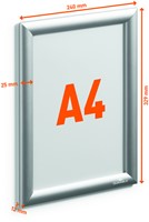 Kliklijst Durable aluminium A4 outdoor-2