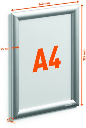Kliklijst Durable aluminium A4 outdoor-2