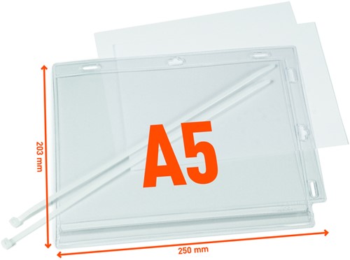 Infohoes Durable waterbestendig A5 met kabelbinders-2