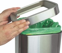 Afvalbak MAUL Prime 25 liter met inwerpopening rvs-2