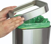 Afvalbak MAUL Prime 15 liter met inwerpopening rvs-2