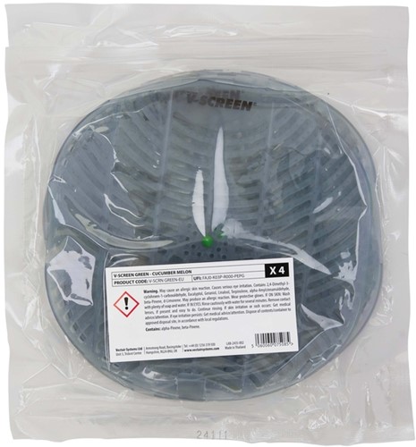 Urinoirmat V-screen Cucumber Melon 12 stuks-3