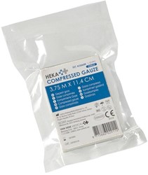Geperst gaas Heka 3,75x11,4cm steriel