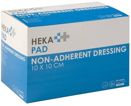 Wondkompres Hekapad niet-verklevend 10x10cm steriel