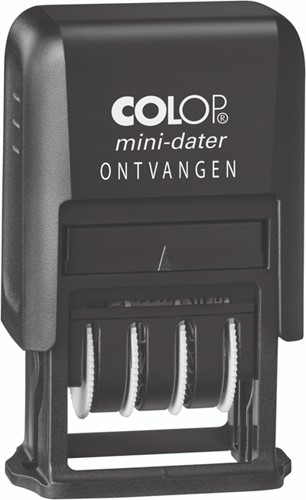 Woord-datumstempel Colop Printer Mini S 160/L2 ontvangen zwart
