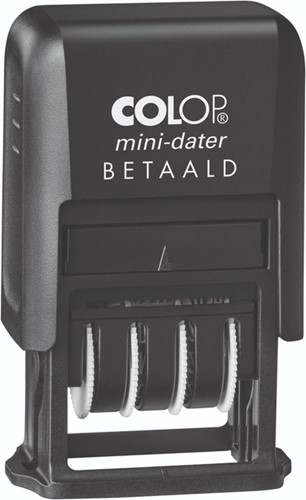 Woord-datumstempel Colop Printer Mini S 160/L betaald zwart